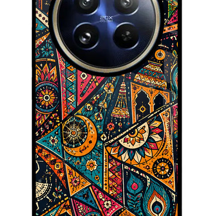 Folk Print Realme P1 Pro 5G Glass Case