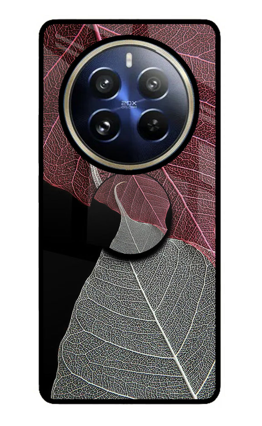 Leaf Pattern Realme P1 Pro 5G Pop Case, Glass case
