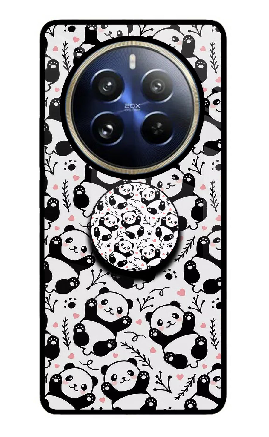Cute Panda Realme P1 Pro 5G Pop Case, Glass case