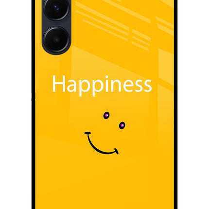 Happiness With Smiley Samsung A35 5G Glass Case