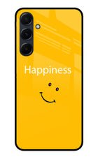 Happiness With Smiley Samsung A35 5G Glass Case
