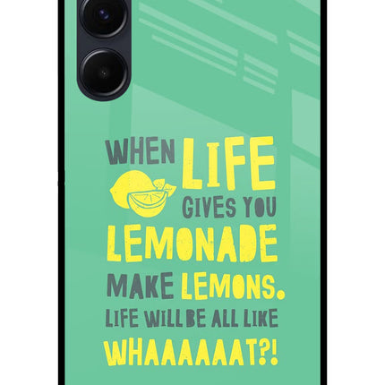 Quote Samsung A35 5G Glass Case Back Cover by Casekaro