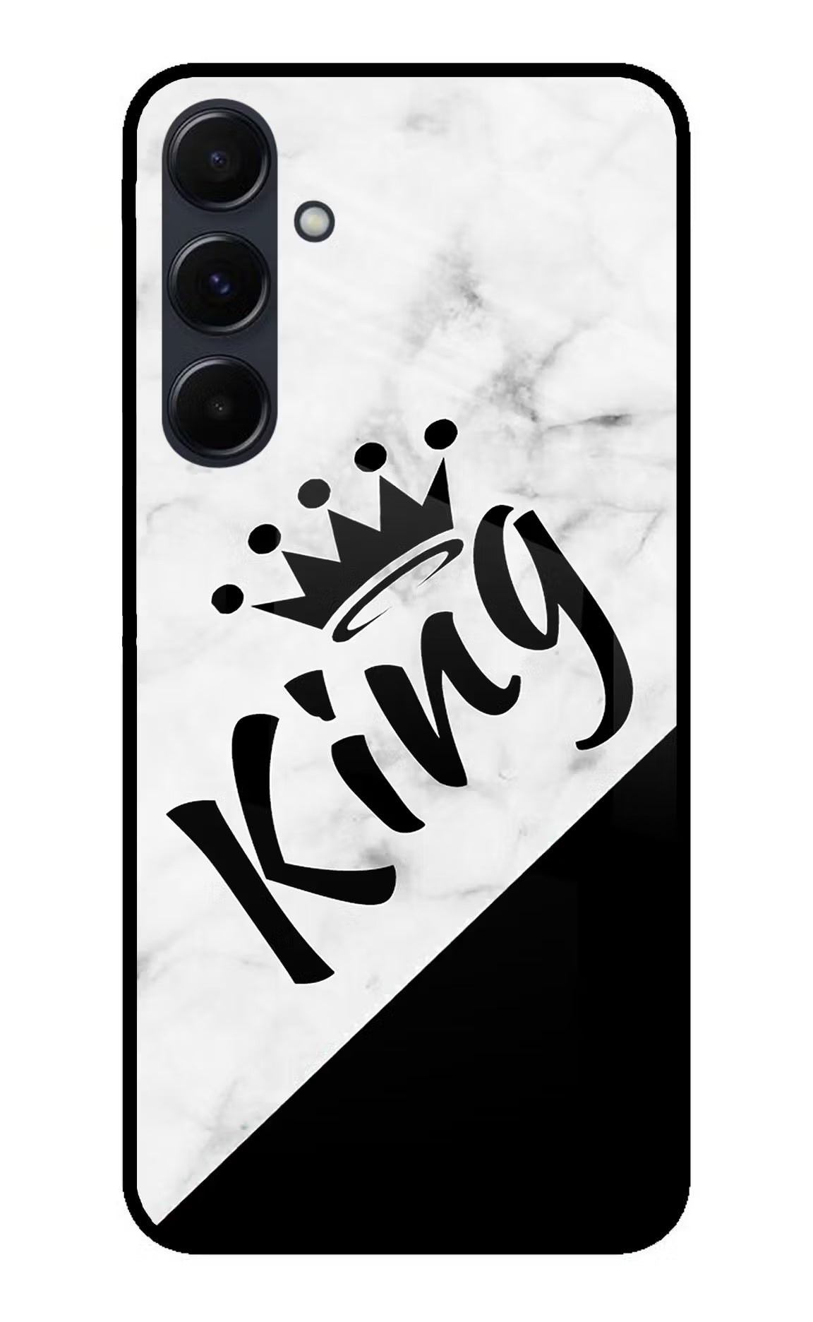 King Samsung A35 5G Glass Case Back Cover by Casekaro