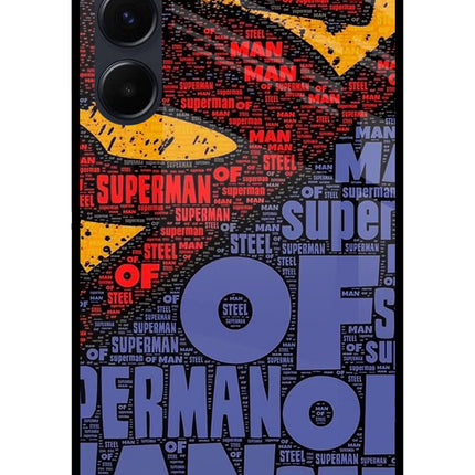 Superman Samsung A35 5G Glass Case Back Cover by Casekaro