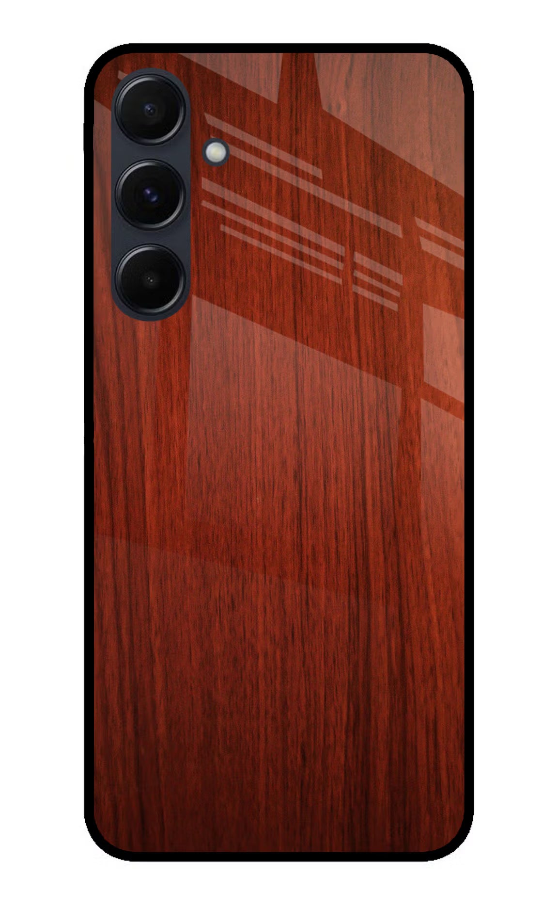 Wooden Plain Pattern Samsung A35 5G Glass Case