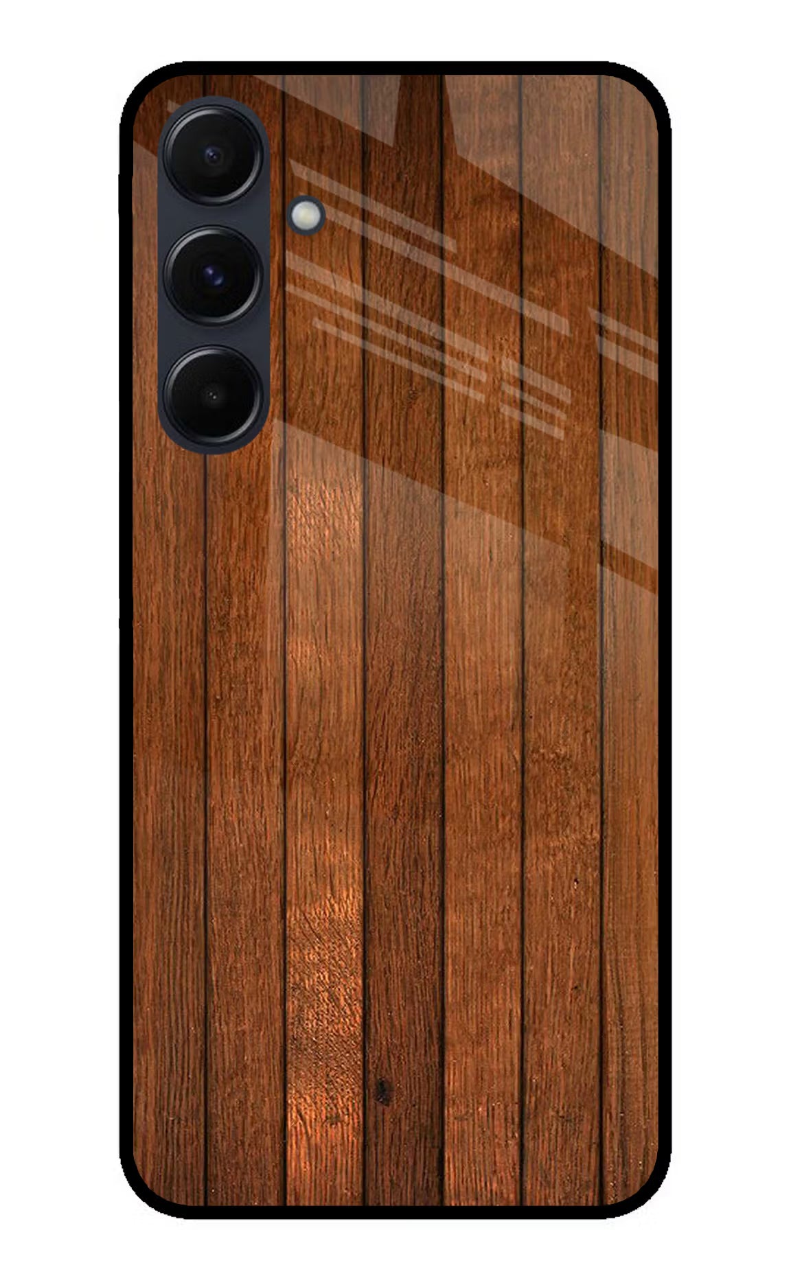 Wooden Artwork Bands Samsung A35 5G Glass Case Back Cover by Casekaro