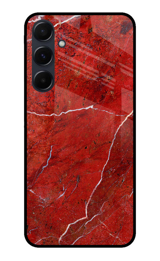 Red Marble Design Samsung A35 5G Glass Case