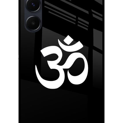 Om Samsung A35 5G Glass Case Back Cover by Casekaro