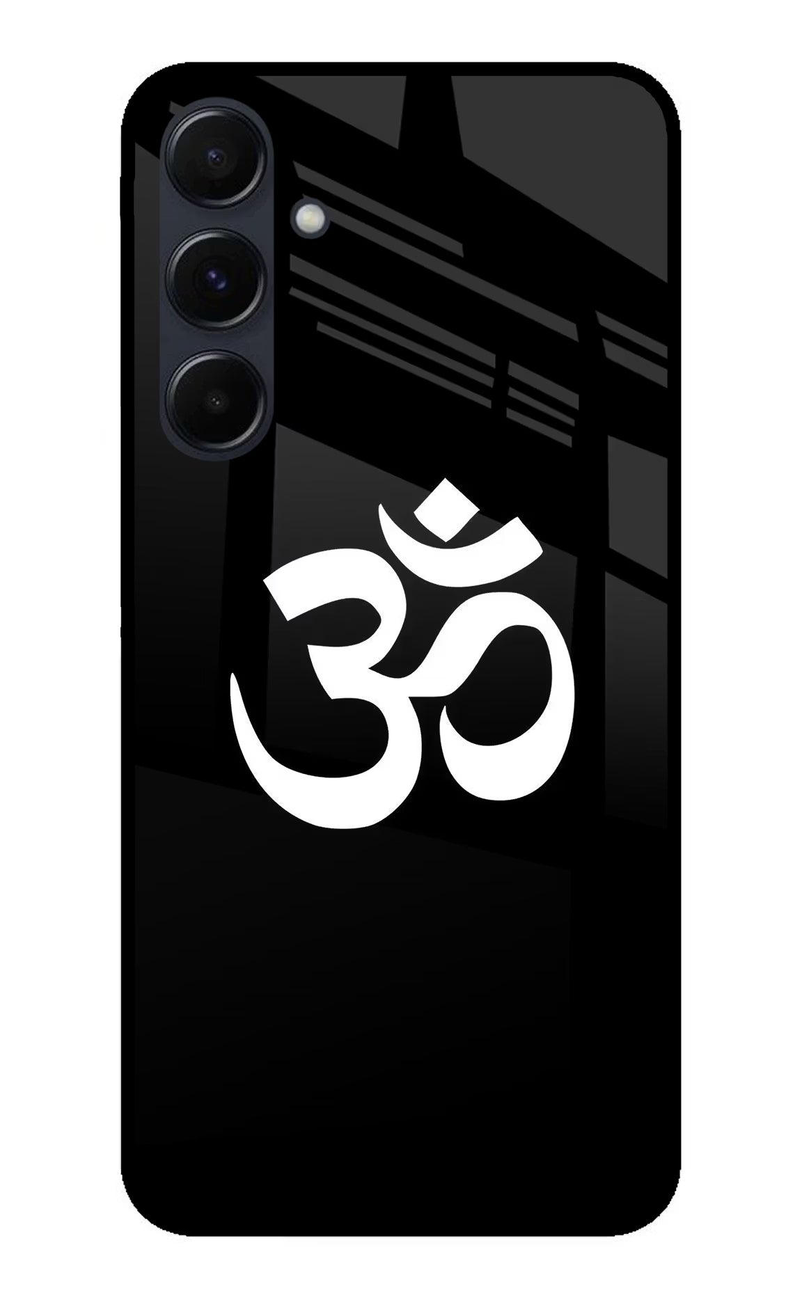 Om Samsung A35 5G Glass Case Back Cover by Casekaro