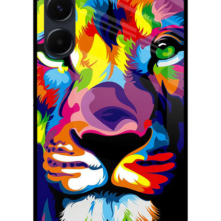 Lion Samsung A35 5G Glass Case