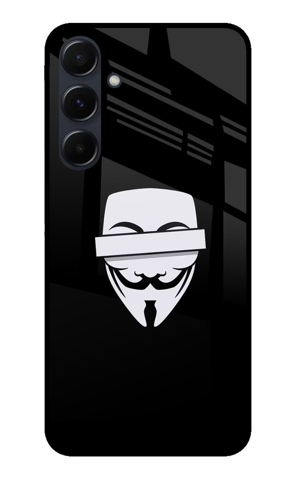 Anonymous Face Samsung A35 5G Glass Case