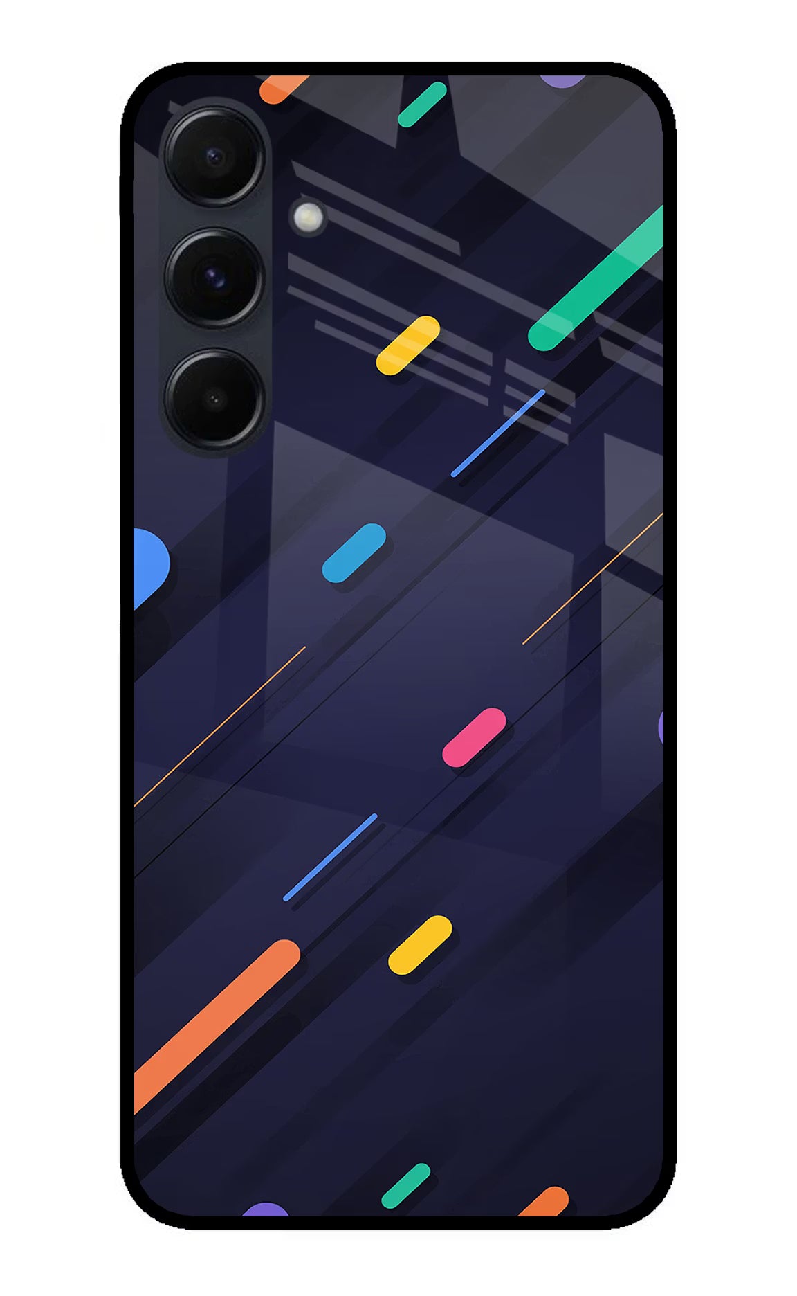 Abstract Design Samsung A35 5G Glass Case Back Cover by Casekaro
