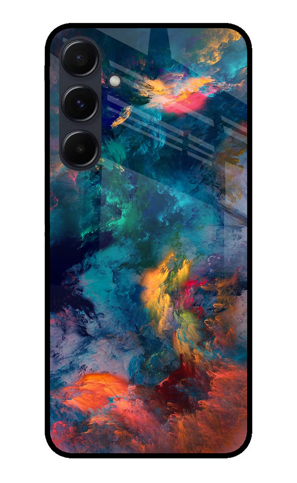 Artwork Paint Samsung A35 5G Glass Case Back Cover by Casekaro