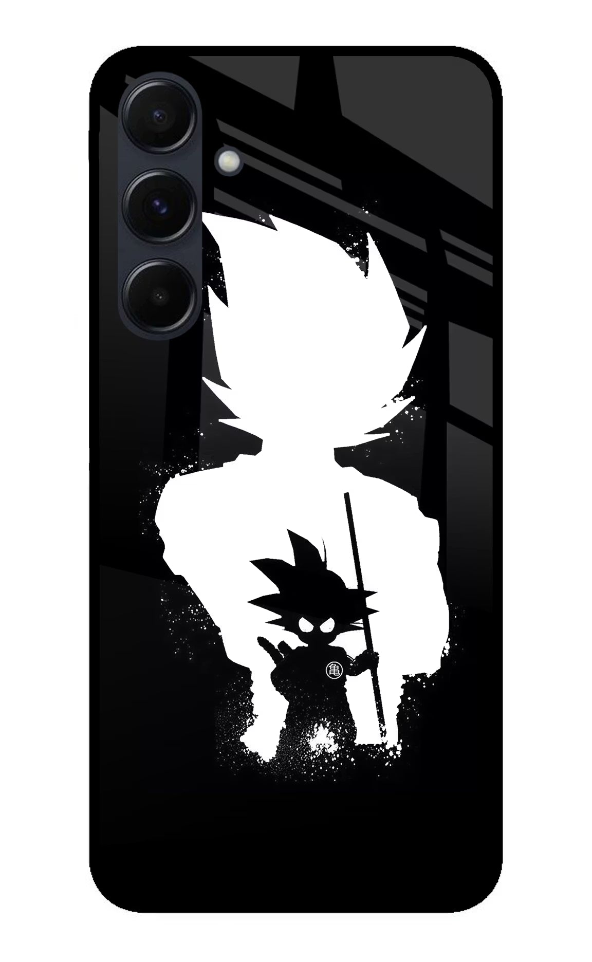 Goku Shadow Samsung A35 5G Glass Case Back Cover by Casekaro