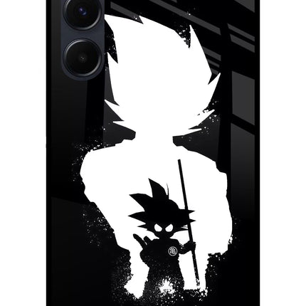 Goku Shadow Samsung A35 5G Glass Case Back Cover by Casekaro
