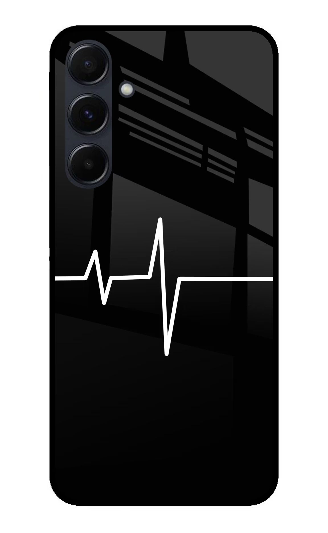 Heart Beats Samsung A35 5G Glass Case Back Cover by Casekaro