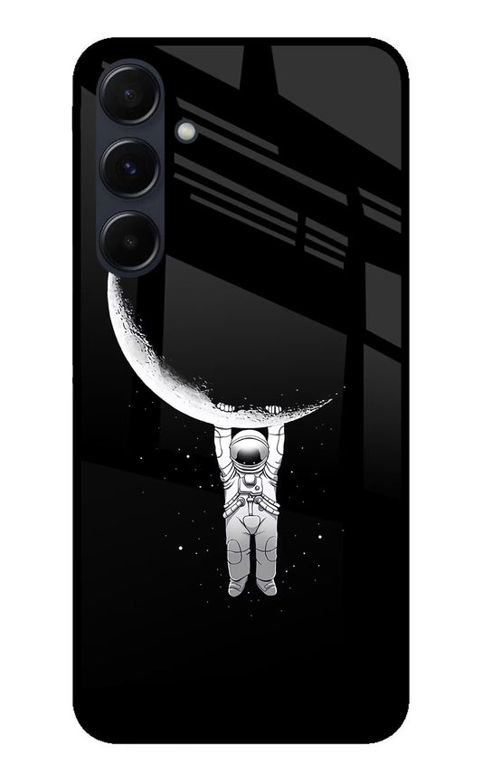 Moon Space Samsung A35 5G Glass Case