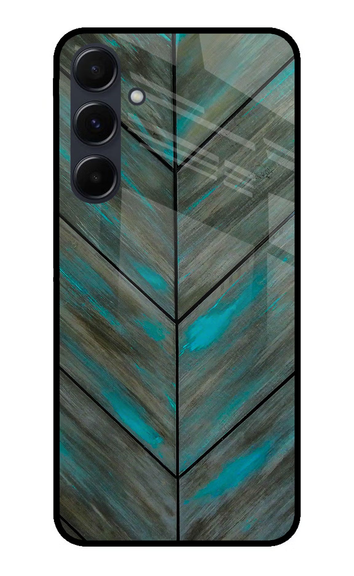 Pattern Samsung A35 5G Glass Case Back Cover by Casekaro