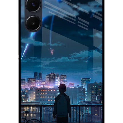 Anime Samsung A35 5G Glass Case Back Cover by Casekaro