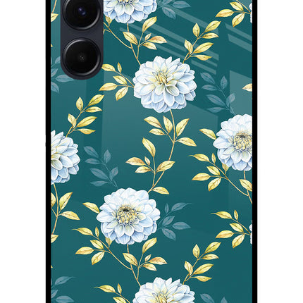 Flowers Samsung A35 5G Glass Case Back Cover by Casekaro