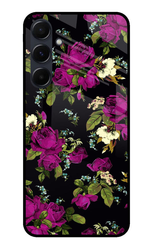 Flowers Samsung A35 5G Glass Case