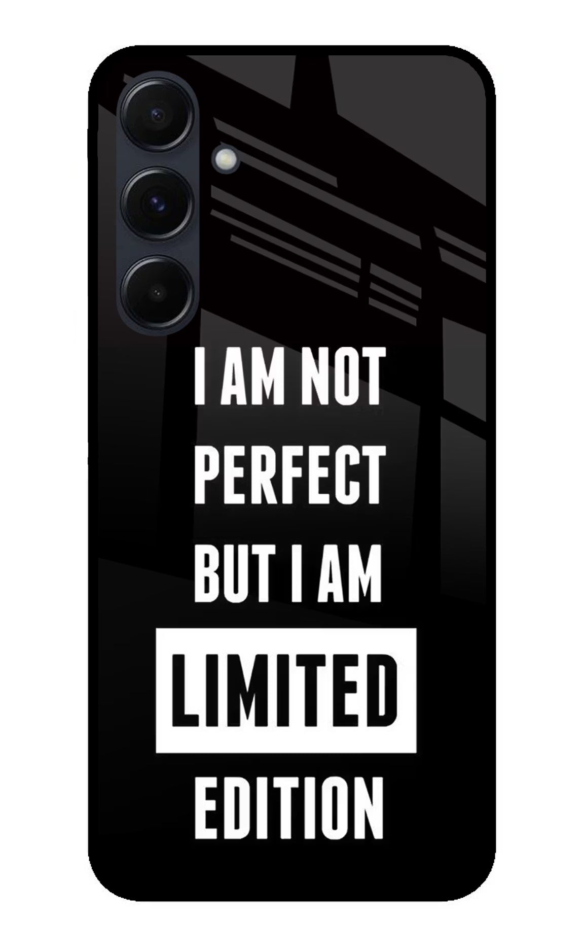 I Am Not Perfect But I Am Limited Edition Samsung A35 5G Glass Case Back Cover by Casekaro