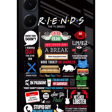 FRIENDS Samsung A35 5G Glass Case Back Cover by Casekaro