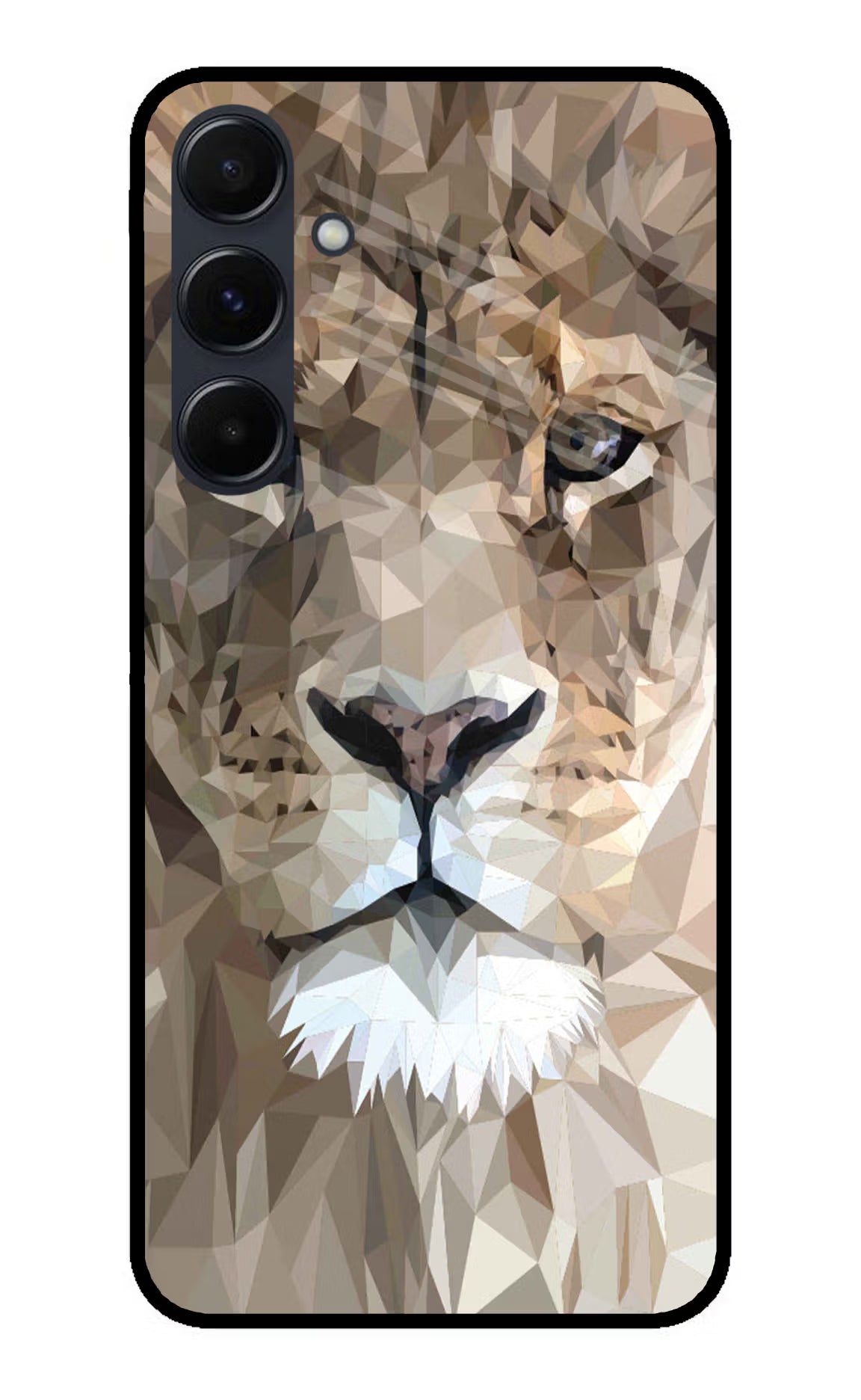 Lion Art Samsung A35 5G Glass Case Back Cover by Casekaro