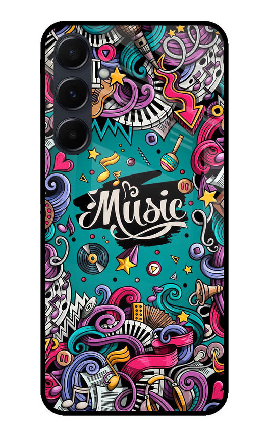 Music Graffiti Samsung A35 5G Glass Case
