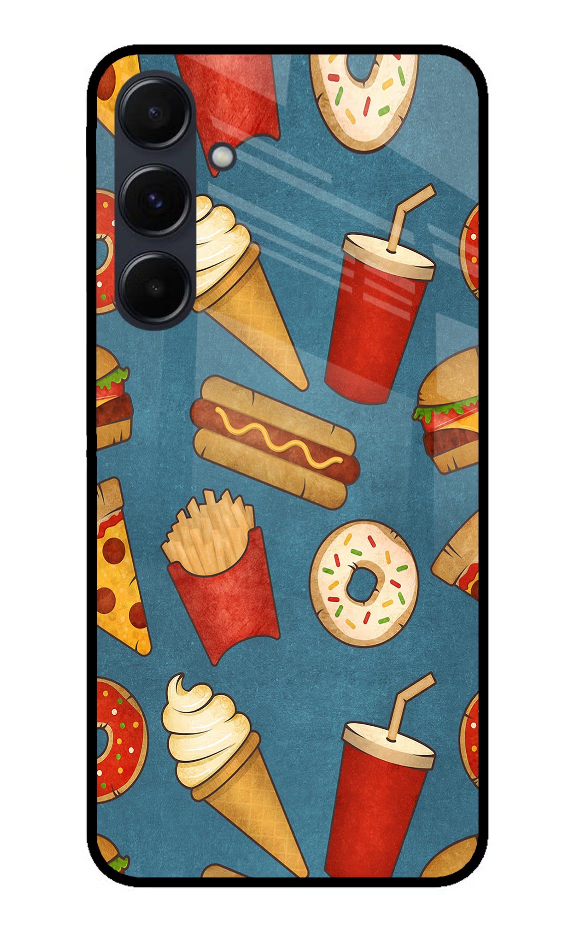 Foodie Samsung A35 5G Glass Case
