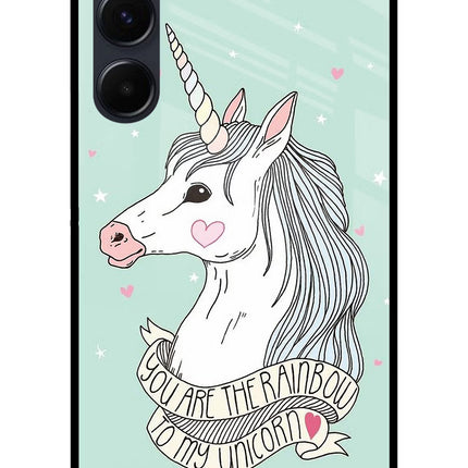 Unicorn Wallpaper Samsung A35 5G Glass Case