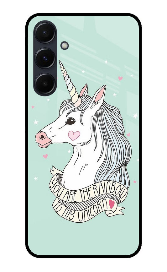 Unicorn Wallpaper Samsung A35 5G Glass Case