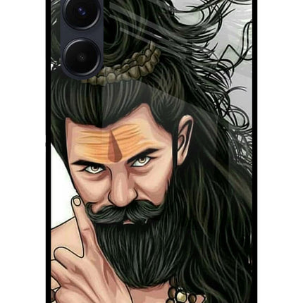 Mahadev Samsung A35 5G Glass Case Back Cover by Casekaro