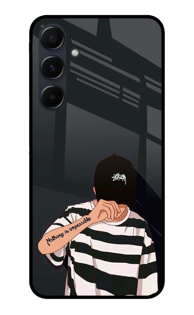 Aesthetic Boy Samsung A35 5G Glass Case