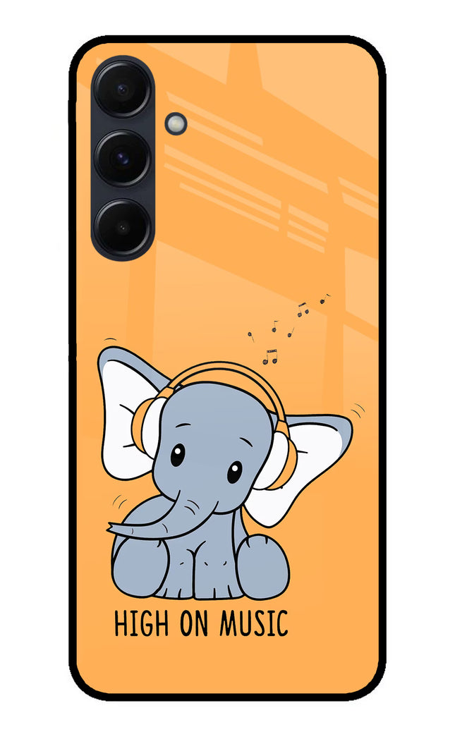 High On Music Samsung A35 5G Glass Case