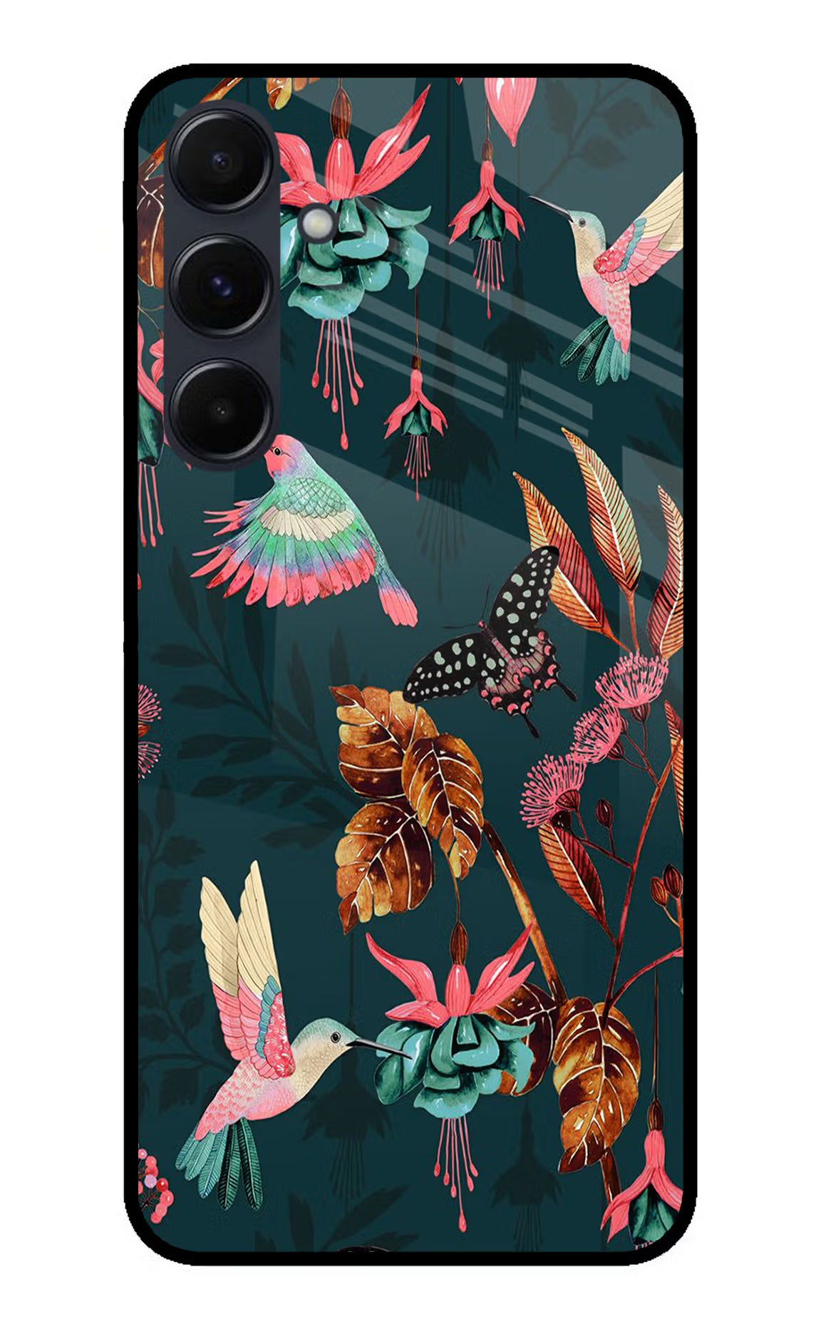 Birds Samsung A35 5G Glass Case Back Cover by Casekaro