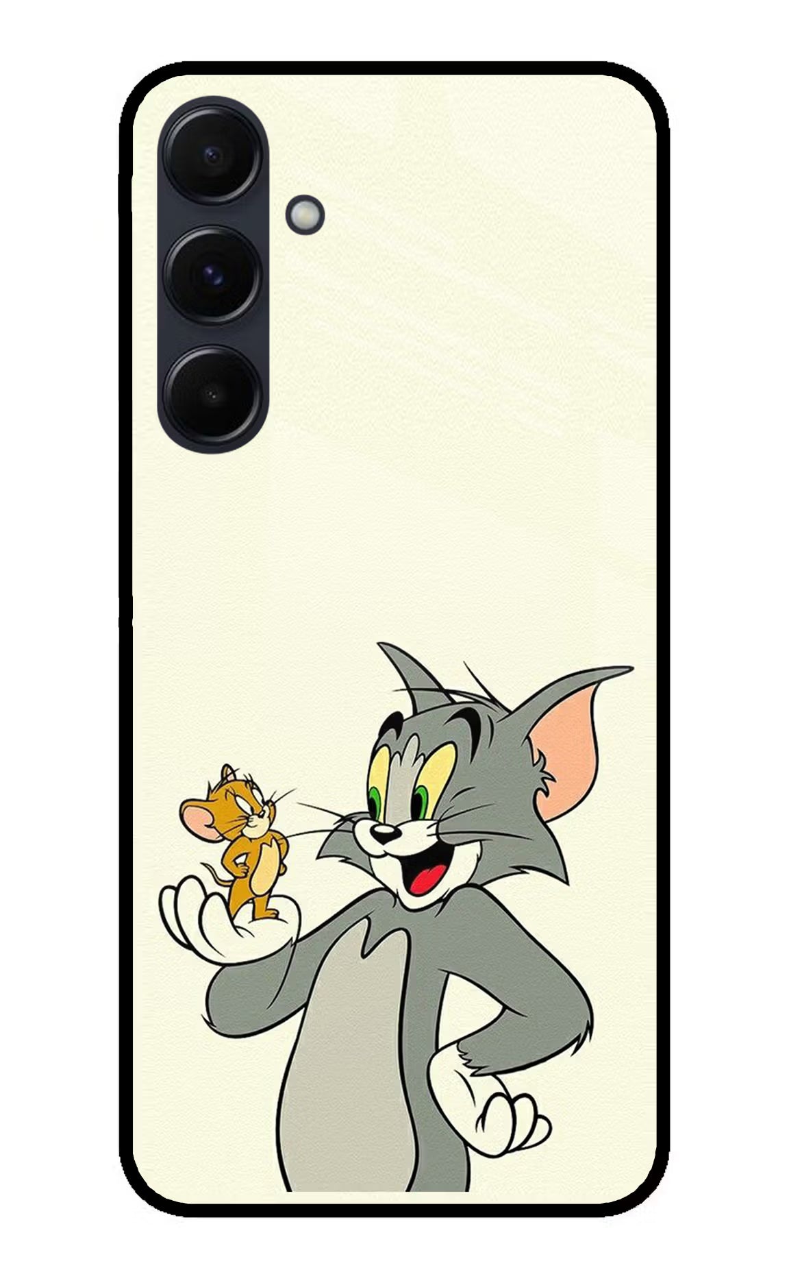 Tom & Jerry Samsung A35 5G Glass Case Back Cover by Casekaro
