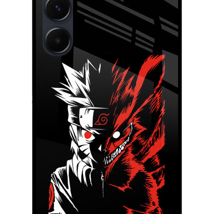 Naruto Two Face Samsung A35 5G Glass Case Back Cover by Casekaro