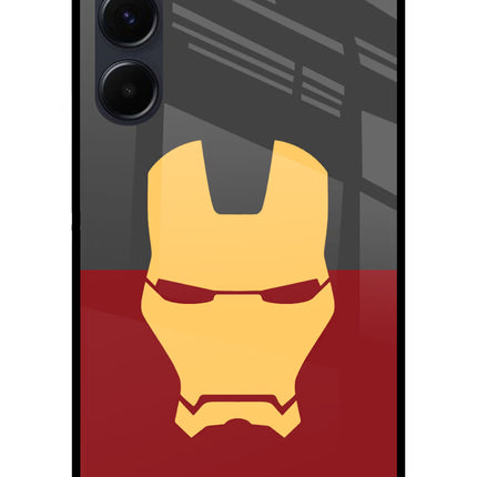 Ironman Samsung A35 5G Glass Case Back Cover by Casekaro