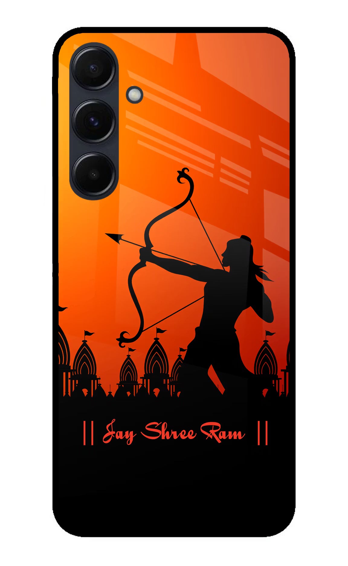 Lord Ram - 4 Samsung A35 5G Glass Case Back Cover by Casekaro
