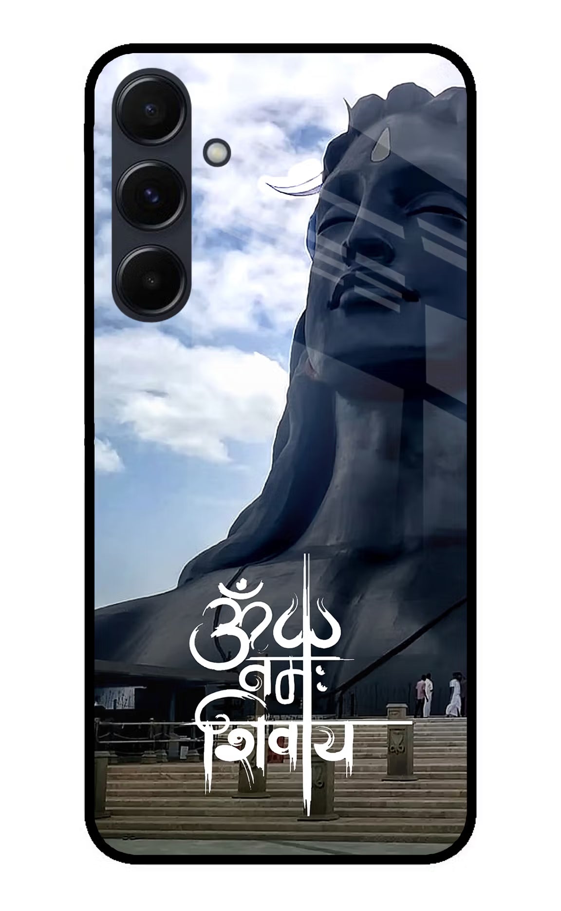 Om Namah Shivay Samsung A35 5G Glass Case Back Cover by Casekaro