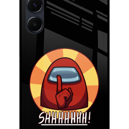 Among Us Shhh! Samsung A35 5G Glass Case