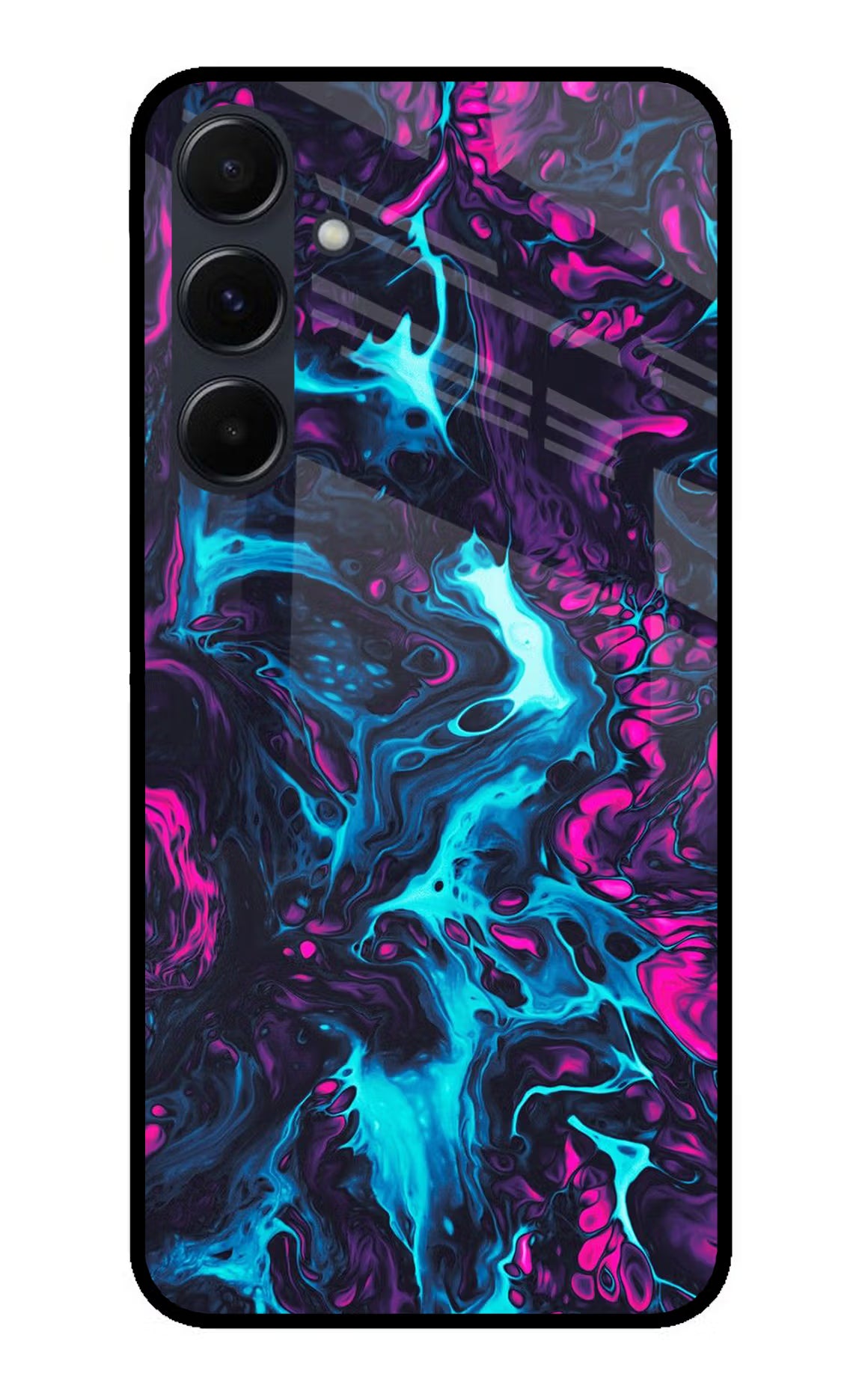 Abstract Samsung A35 5G Glass Case Back Cover by Casekaro