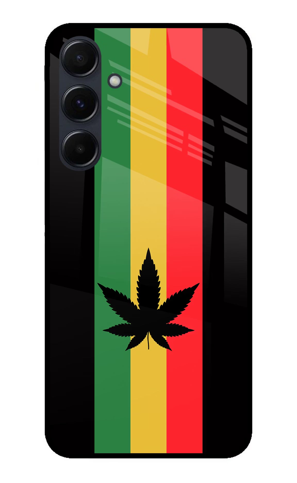 Weed Flag Samsung A35 5G Glass Case