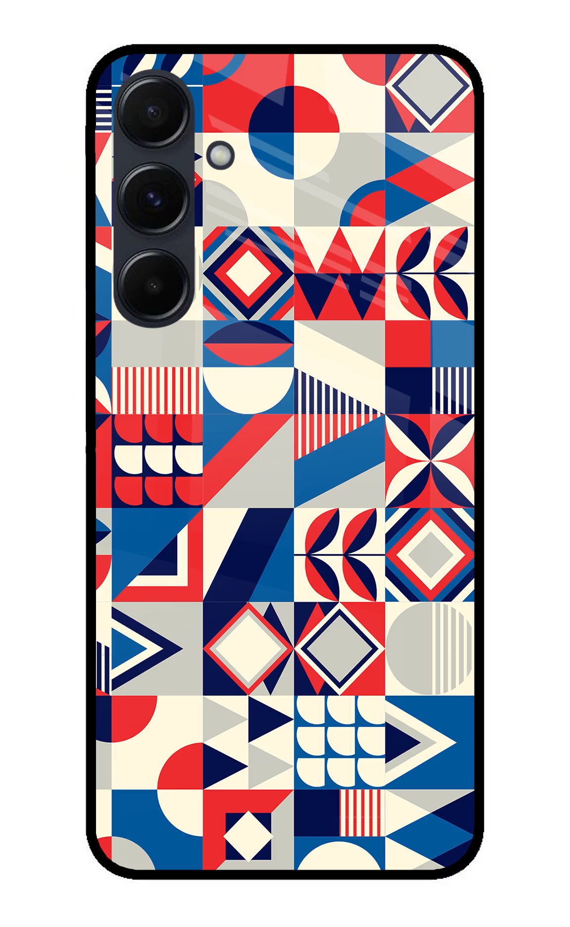 Colorful Pattern Samsung A35 5G Glass Case