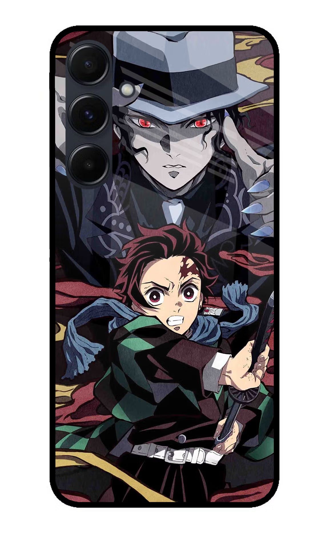 Demon Slayer Samsung A35 5G Glass Case Back Cover by Casekaro