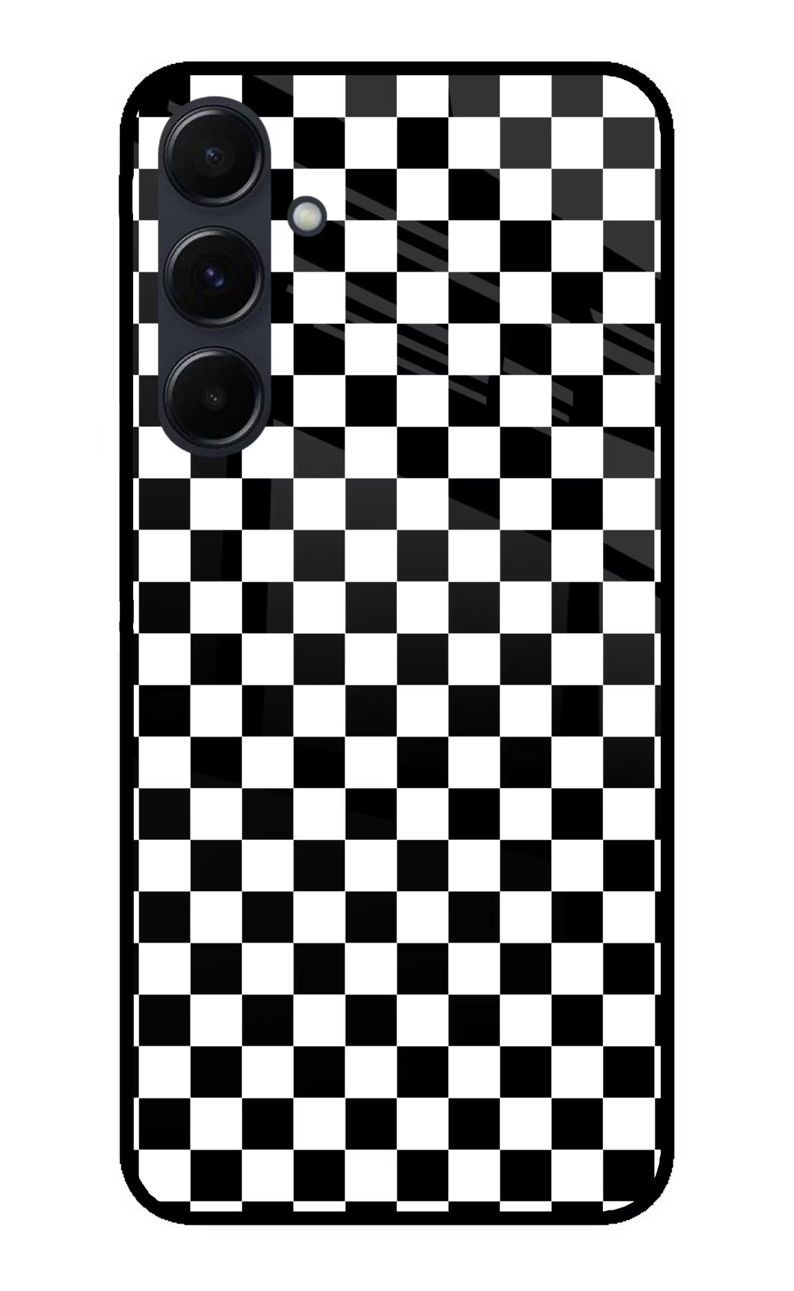 Chess Board Samsung A35 5G Glass Case Back Cover by Casekaro