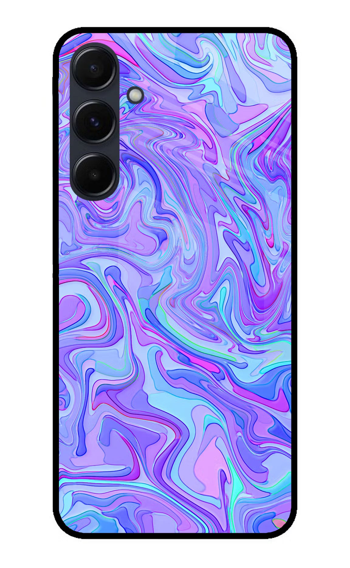 Glitter Samsung A35 5G Glass Case Back Cover by Casekaro