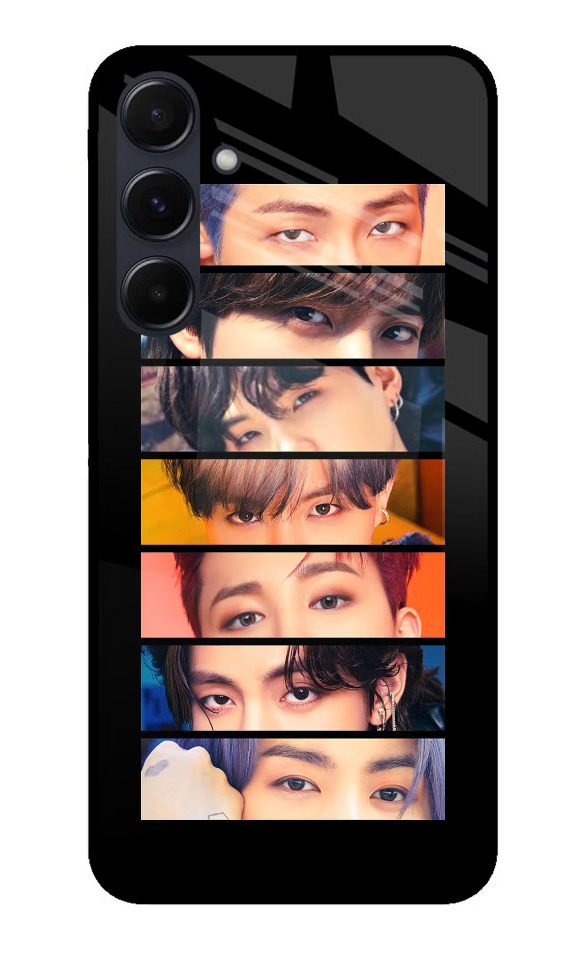 BTS Eyes Samsung A35 5G Glass Case