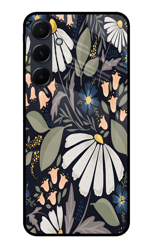 Flowers Art Samsung A35 5G Glass Case
